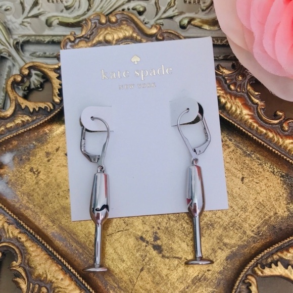 Kate Spade • Make Magic Champagne Glass Earrings - Picture 4 of 4
